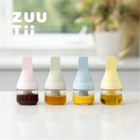 ZUUTII 玻璃調味刷瓶2入組